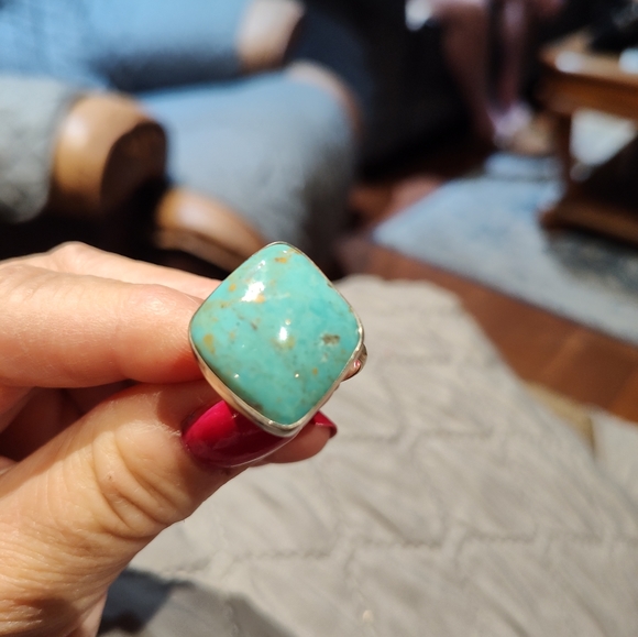 Turquoise Square Ring - Picture 4 of 6
